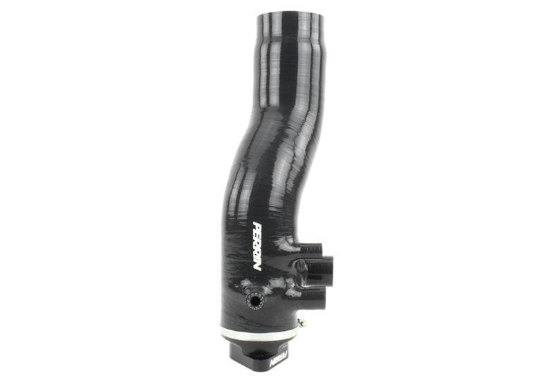 Subaru WRX Turbo Inlet Hose - Perrin Performance - 3in. w/ Turbo Adapter Flange - Black - `15-`21